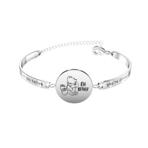 twin six animation bracelet charm, family stainless steel hand chain bracelets, gifts for women and men