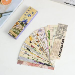 Vintage Style Bookmarks for Women Men, 30PCS (Gentle Whisper)