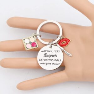 TIIMG Bailey Merch Nay Nay I Say Suspish Get Better Idols Make Good Choices Keychain for True Crime Show Lover (NAY NAY)