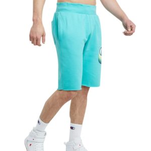 Champion Men's 10 Inch Reverse Weave C Shadow Cut-Off Shorts, Portal Teal (89597-586BOA), XX-Large