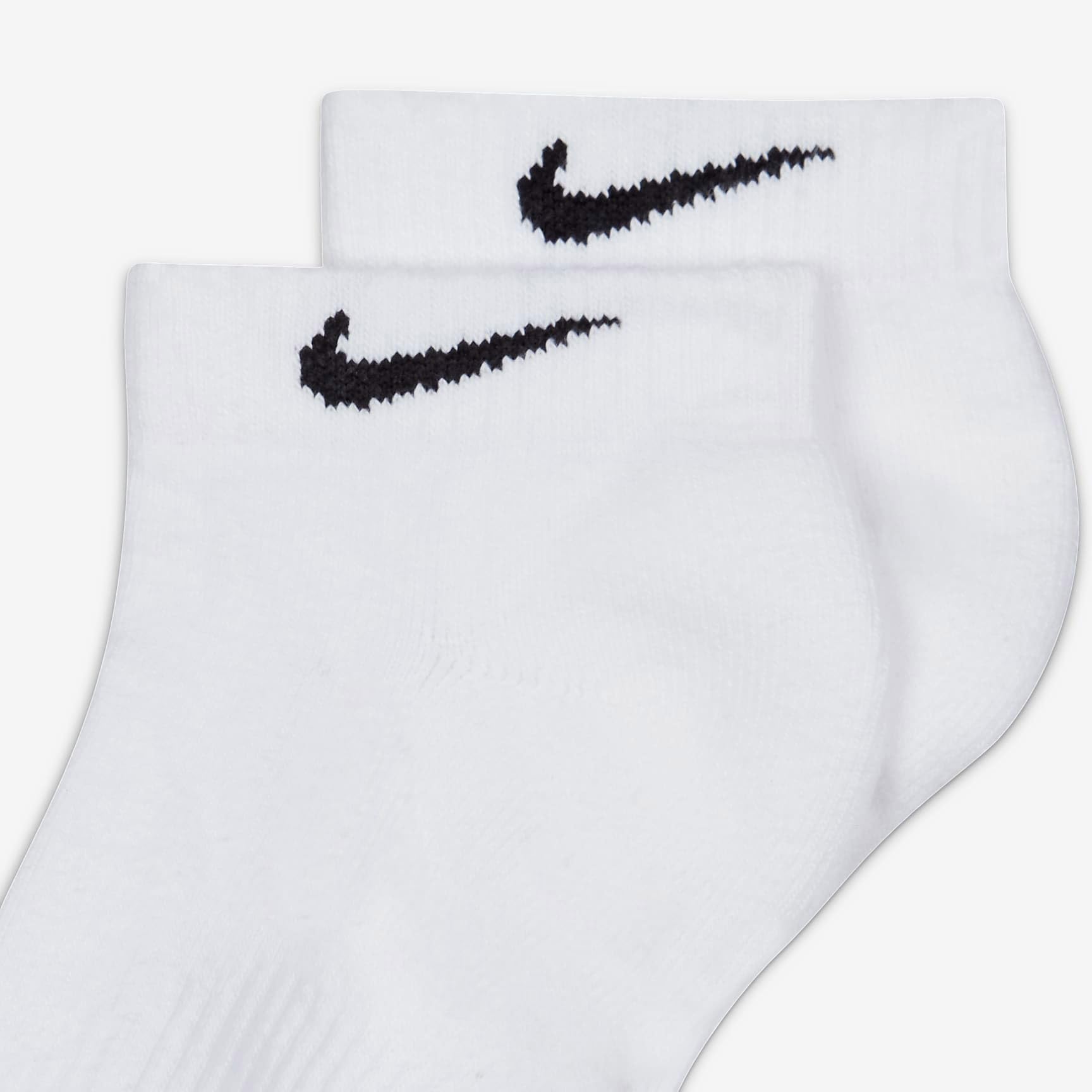 Men's Nike 6-pack Everyday Plus Cushion Low-Cut Training Socks SIZE 8-12 (X-LARGE) (WHITE) (SX7042)