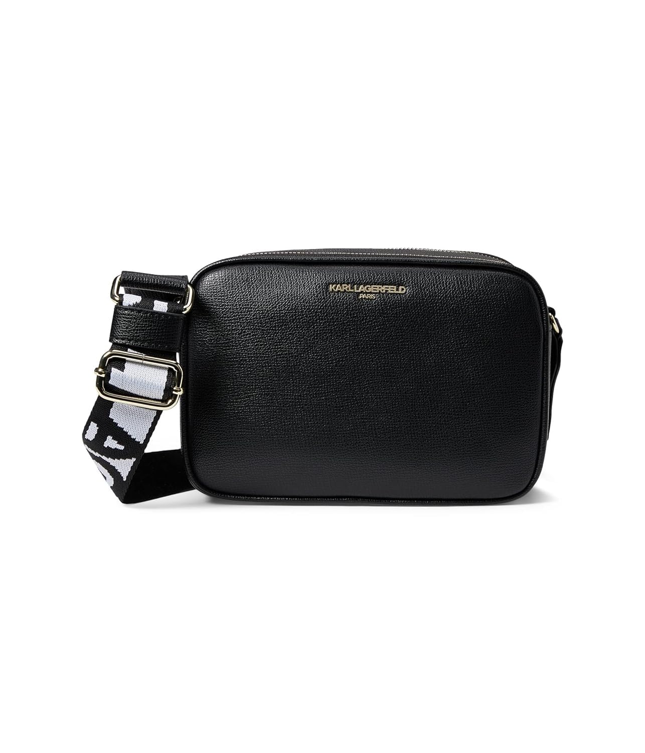 Karl Lagerfeld Paris Maybelle Crossbody, BLK/Gold