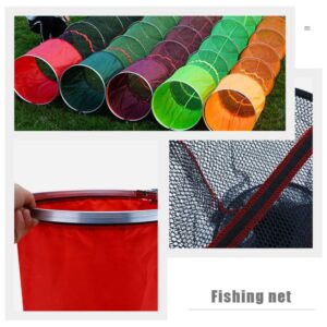 BESPORTBLE Fish Protection Net Bag Mutitool Freshwater Cast Net Crawfish Net Multitools Folding Tool Fishing Cage Basket Fishing Bait Outdoor Fishing Tool Stainless Steel Fishnet Anti Hanging