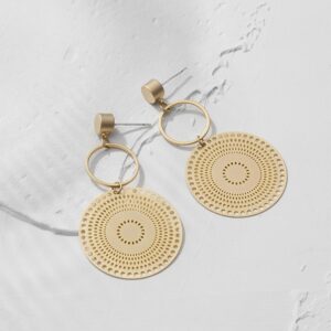 Simple Gold Dangle Earrings Boho Drop Earrings for Women