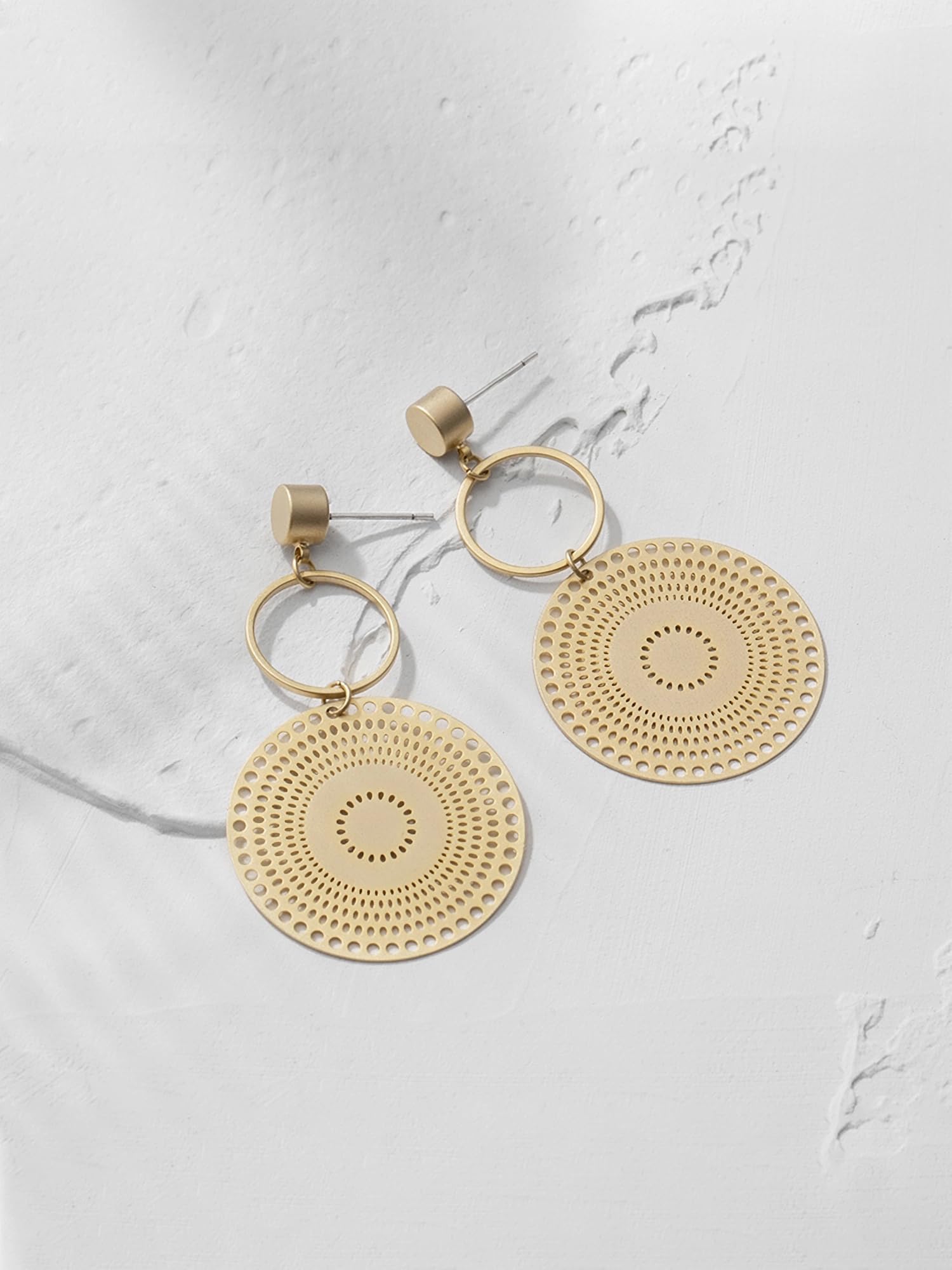 Simple Gold Dangle Earrings Boho Drop Earrings for Women