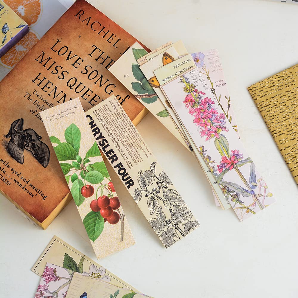 Vintage Style Bookmarks for Women Men, 30PCS (Gentle Whisper)