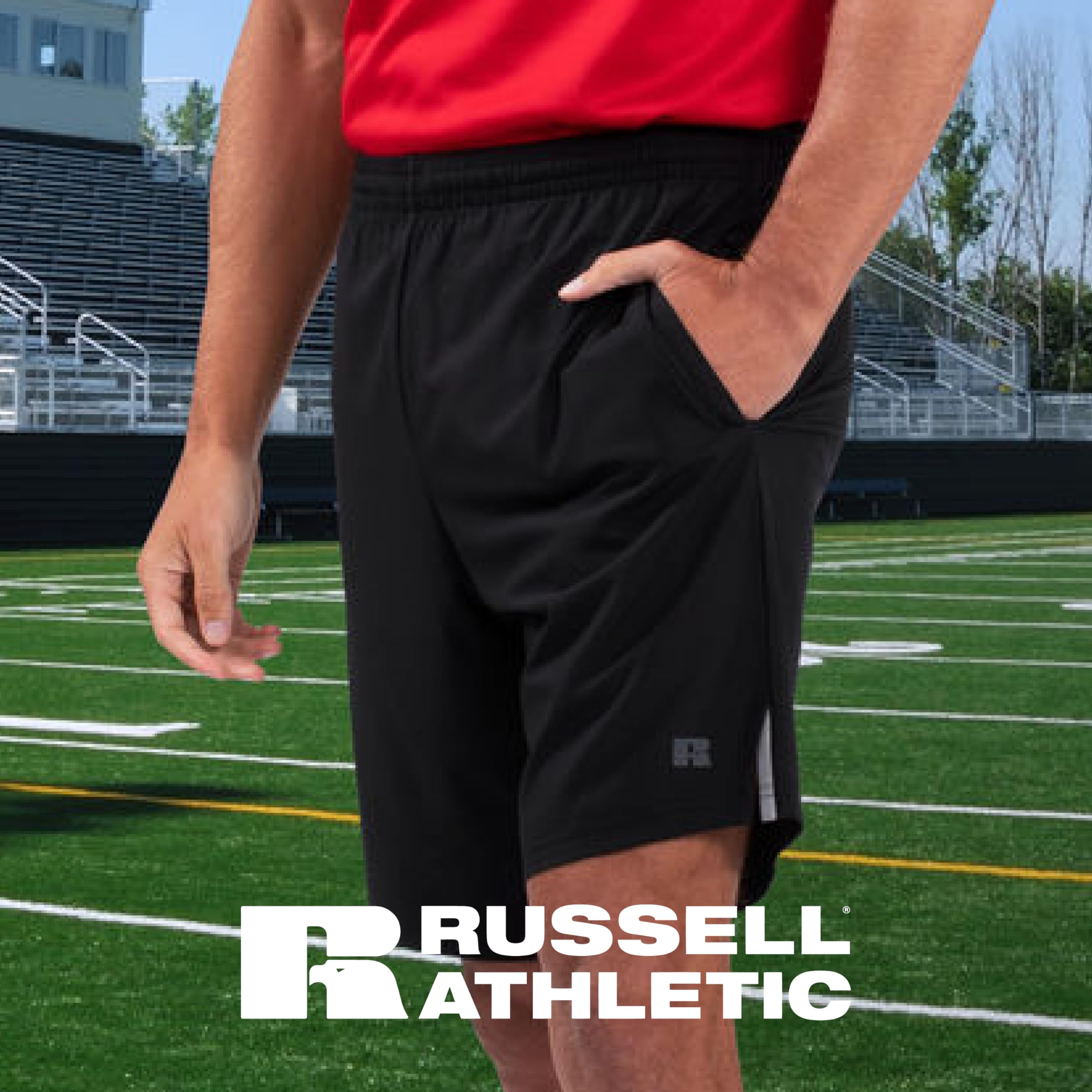 Russell Athletic Legend Stretch Woven Shorts Navy L