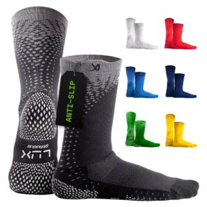 lux sports procleat performance grip socks griparray™ - athletic socks for performance sports - grip socks for men and women - non-slip high-performance sports socks for soccer, baseball, and more