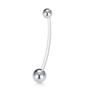 Pregnancy Belly Button Rings Long Bar 38mm Sport Maternity Flexible Bioplast Clear Navel Belly Rings Piercing Retainer Durable and Professional