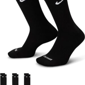 Nike mens Everyday Plus Cushioned Training Crew Socks (6 Pack)