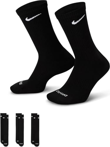 Nike mens Everyday Plus Cushioned Training Crew Socks (6 Pack)