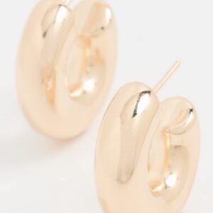 Adina's Jewels Women's Bubble Hoop Earrings, Gold, One Size