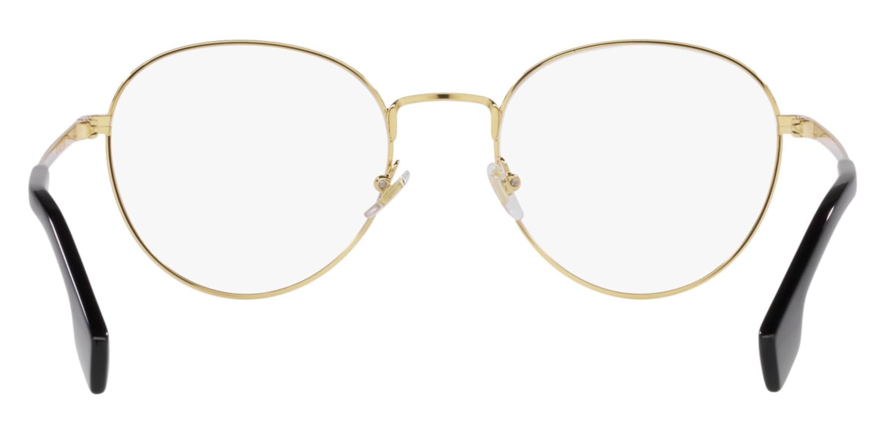 Versace VE 1279 1002 Gold Metal Round Eyeglasses 53mm