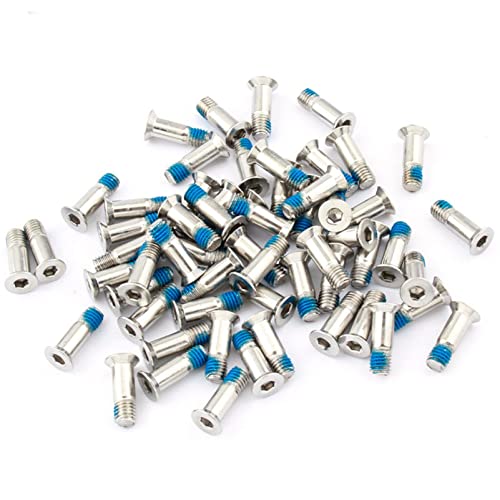 Yundxi 50pcs M5x15.8mm Bike Rear Derailleur Bolts Stainless Steel Stem Bolt Screws Transmission Tension Wheel for Mountain Bike Road Bike Fixing Gear