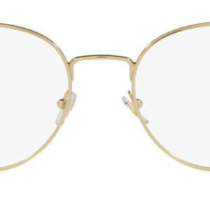 Versace VE 1279 1002 Gold Metal Round Eyeglasses 53mm