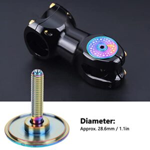 Demeras  Headset Top , Titanium Alloy Rust Proof Headset Top Cover Waterproof for Road Bike