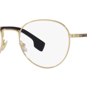 Versace VE 1279 1002 Gold Metal Round Eyeglasses 53mm