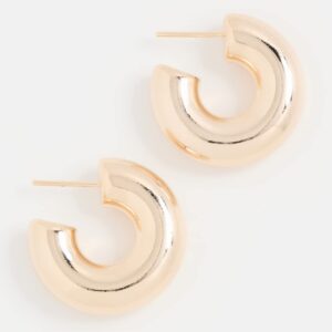 Adina's Jewels Women's Bubble Hoop Earrings, Gold, One Size