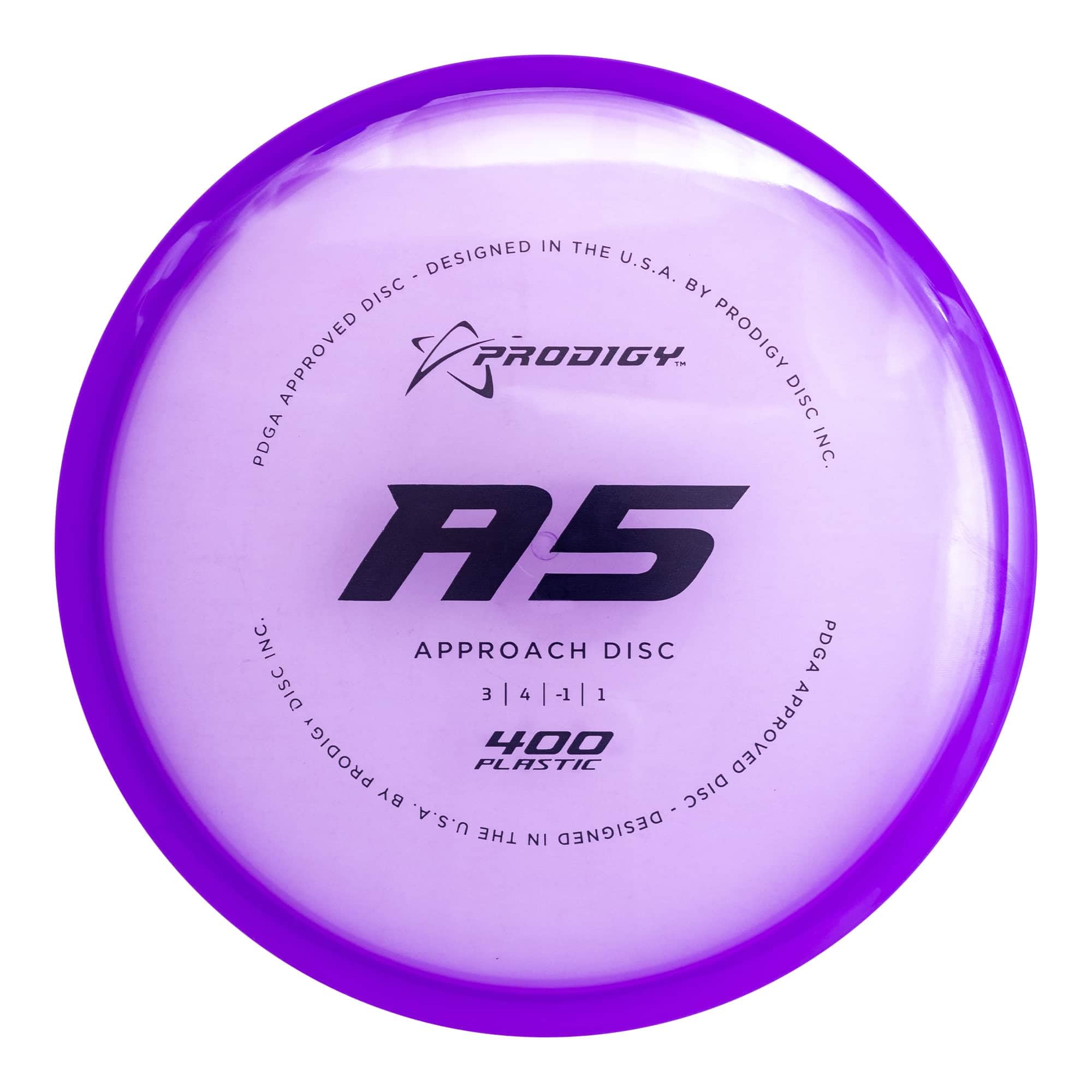 Prodigy Disc 400 A5 | Slightly Overstable Disc Golf Approach | Improve Your Approach Shots | Straight Flying Disc Golf Putter | Comfortable Backhand or Forehand | Great Beginner Disc | Colors may vary