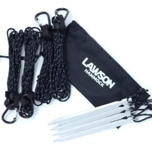 Lawson Hammock Stabilizer Kit, Added Stability for Blue Ridge Camping Hammock, Easy Adjust Tensioners, Stakes, Paracord