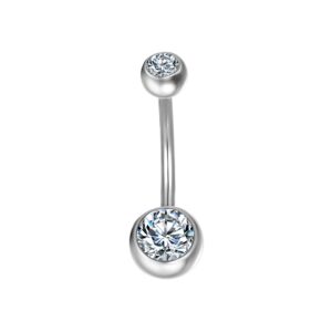 G23 Solid Titanium Belly Button Rings for Women Men Navel Rings Barbell Body Piercing Rings Jewelry