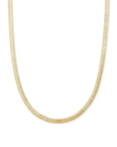 kendra scott kassie chain necklace in 14k gold-plated brass, fashion jewelry for women