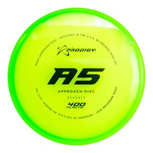 Prodigy Disc 400 A5 | Slightly Overstable Disc Golf Approach | Improve Your Approach Shots | Straight Flying Disc Golf Putter | Comfortable Backhand or Forehand | Great Beginner Disc | Colors may vary