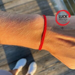 Thick Red Cord Bracelet for Men Women Teen Unisex Adult - Waterproof Nylon Surfer String Friendship Bracelets Summer Beach Accessories