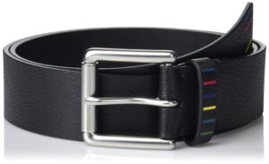 ps paul smith men belt ps reflective, black, 34