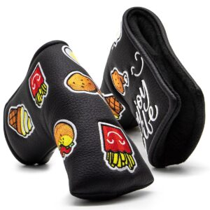 Funny Western Foods Golf Putter Head Cover, Magnetic Blade Putter Headcover fits for Scotty Cameron, Taylormade Mytp Putters