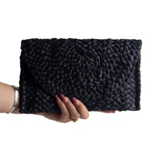 Fecialy Straw Clutch Purses Straw Purses for Women Envelope Woven Clutch Handbags Summer Beach Bags