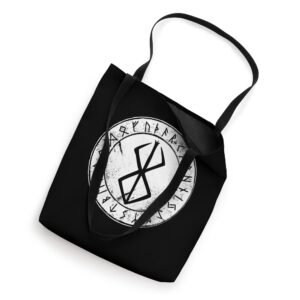 Berserker, Berserk, Norse, Viking symbol and runes Tote Bag