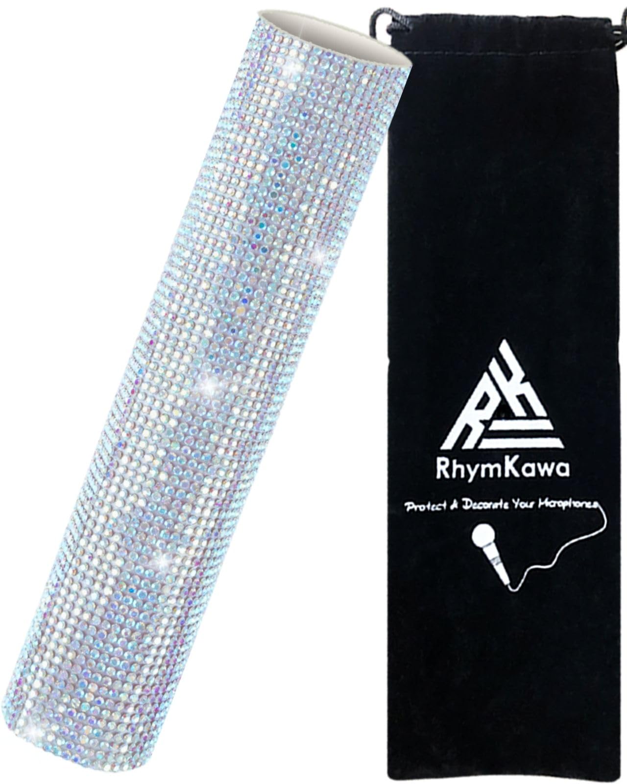 RhymKawa Bling Wireless Microphone Decorate for Universal Handheld and Beta58 SM58 Beta87 PG58, Eyes Catching for Event (Mic NOT Included)