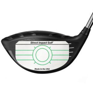 Direct Impact Golf Ultra-Thin Golf Impact Tape 100 Driver Labels - Instant Feedback for Increased Distance, Accuracy, Consistency