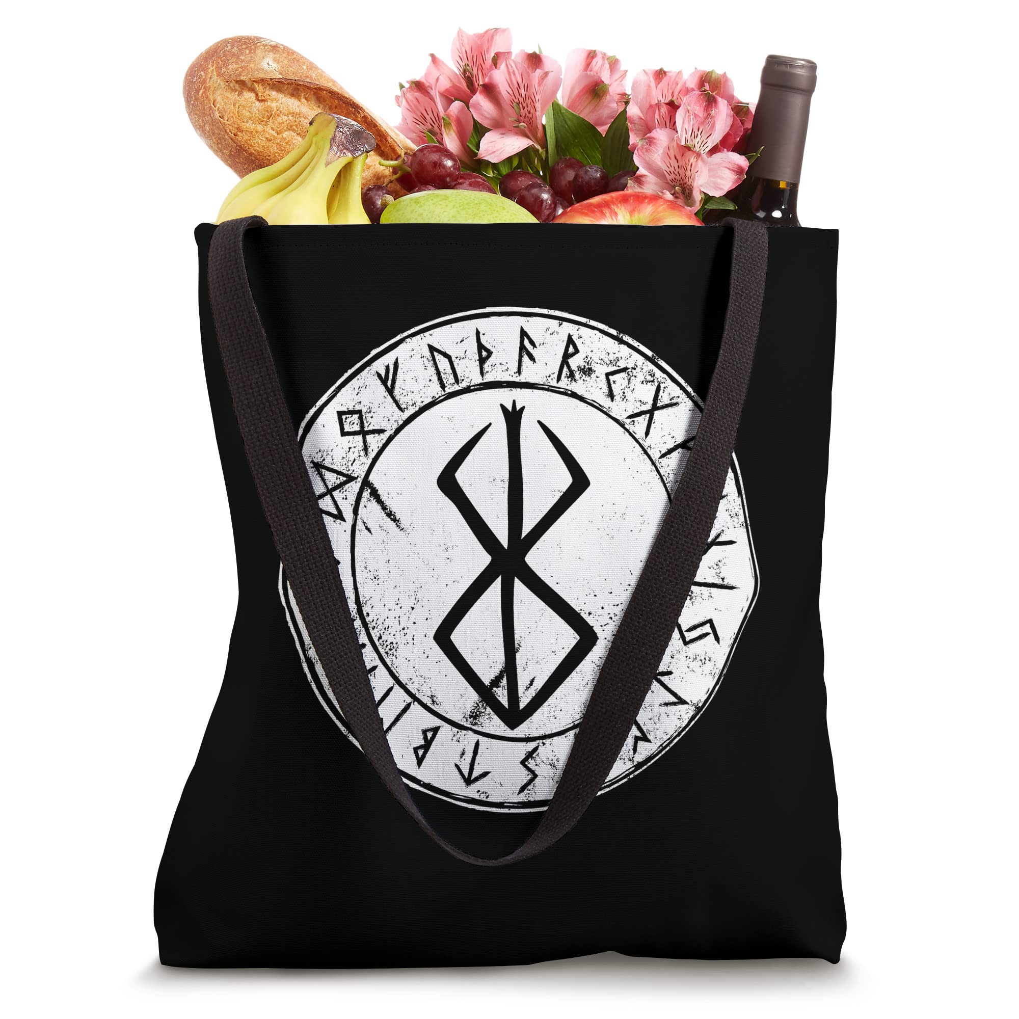 Berserker, Berserk, Norse, Viking symbol and runes Tote Bag