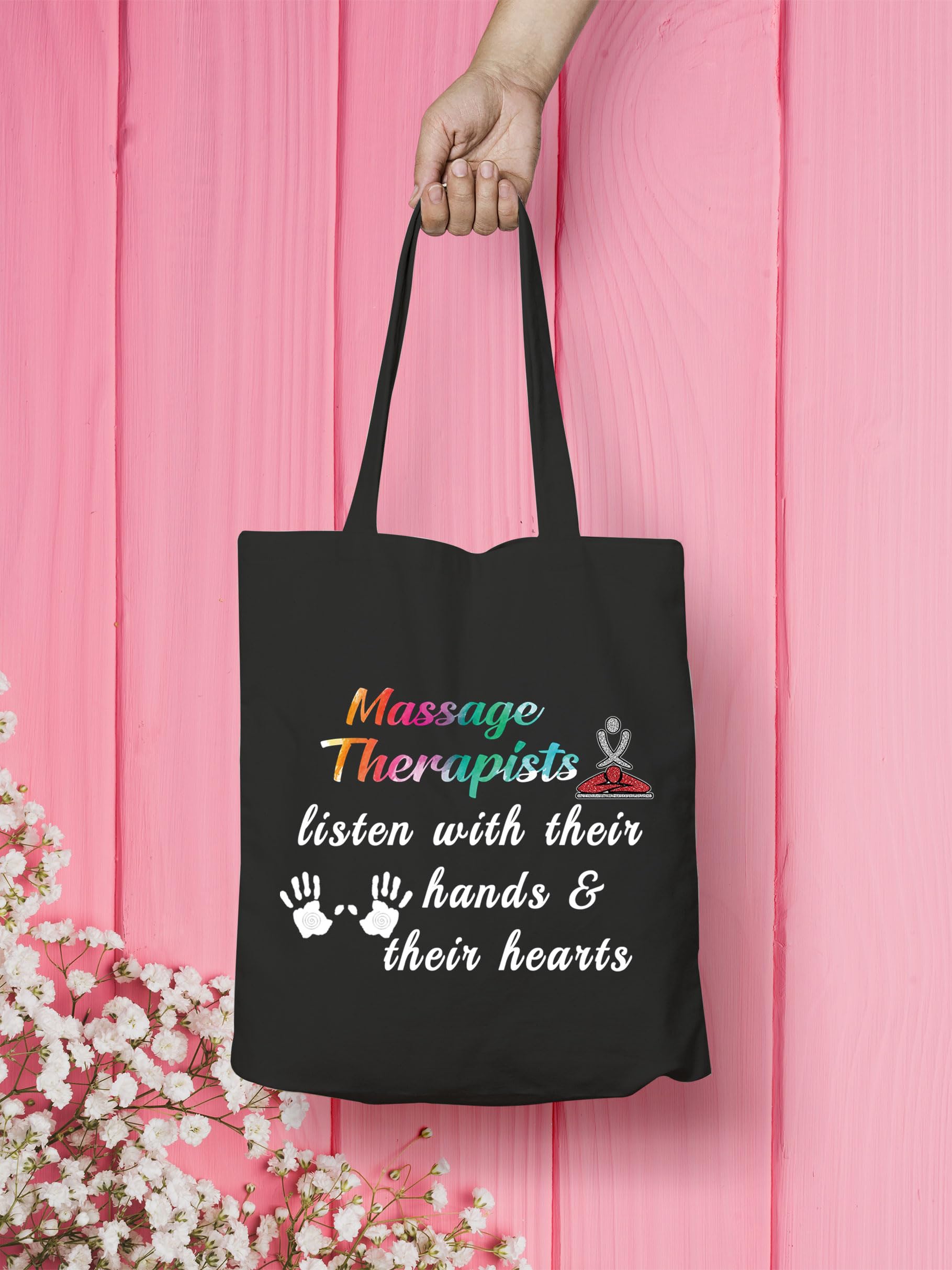 VAMSII Massage Therapist Gifts Tote Bag Massage Therapy Gifts Massage Therapist Supplies Bag Masseuse Gifts Massagist Gift(Massage Therapist tote)