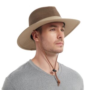 KANUT SPORTS Bouie Safari Sun Hat - UPF 50+, Water-Repellent Wide Brim Bucket Hat for Hiking, Fishing Putty