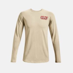 Under Armour Mens Project Rock Outlaw Long Sleeve Shirt Tee Top (Large, Khaki 112)