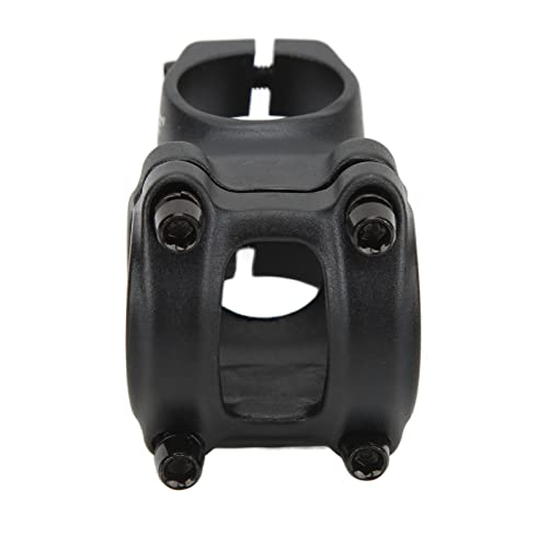 Demeras Bike Stem Riser, Bike Handlebar Stem Aluminum Alloy Hollow Design Wear Resistant Black for Mountain Bike for Road Bike