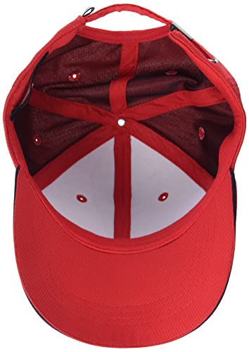 Tommy Hilfiger Men’s Cotton Billy Adjustable Flap Baseball Cap Apple Red