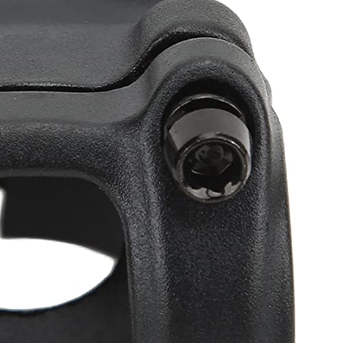 Demeras Bike Stem Riser, Bike Handlebar Stem Aluminum Alloy Hollow Design Wear Resistant Black for Mountain Bike for Road Bike