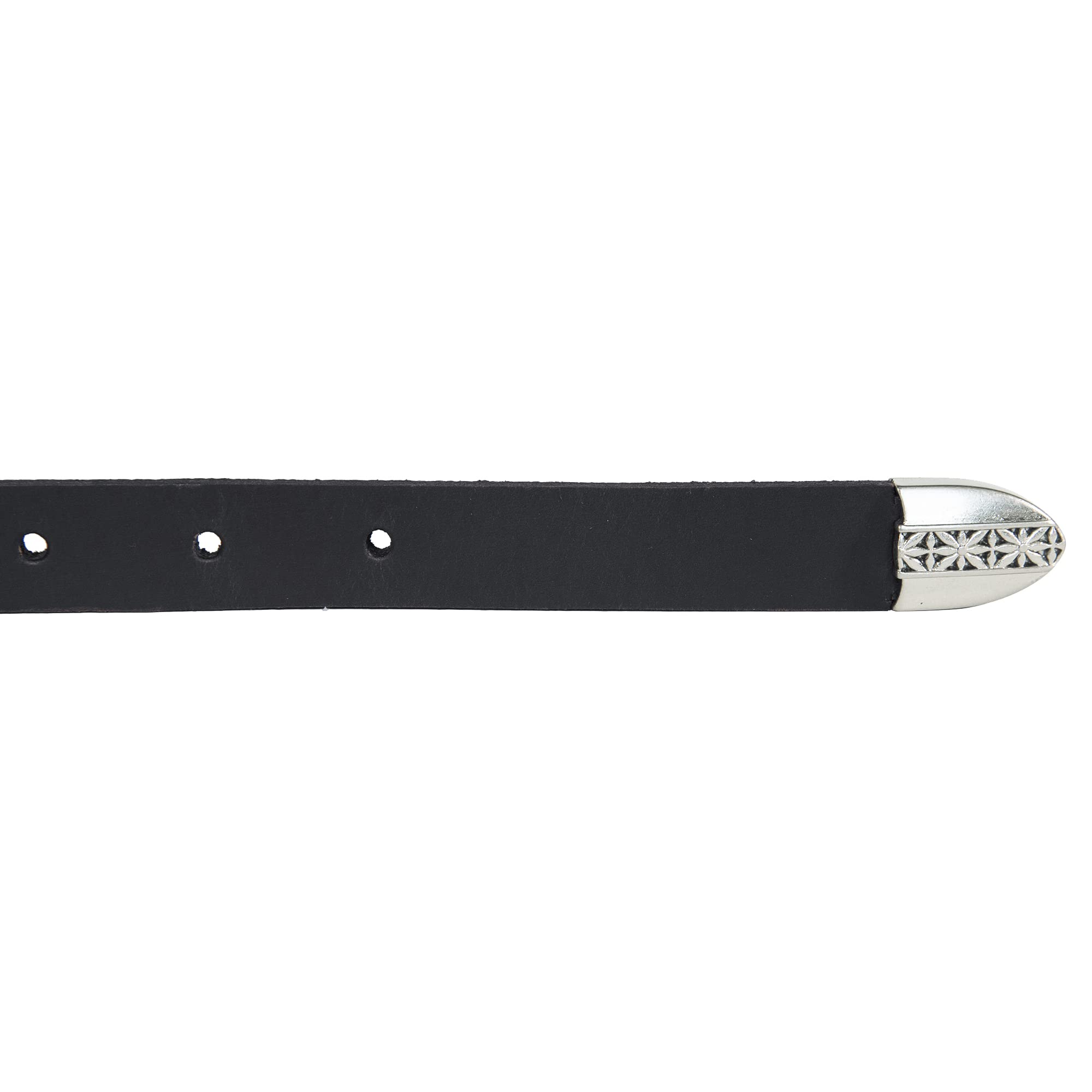 Lucky Brand Women Style Fashion Leather Belt, Western Buckle-Black, XL (34-35")