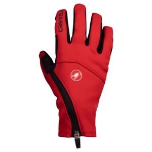 castelli mortirolo glove - men's red, xxl