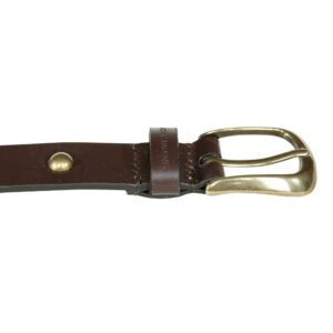 Lucky Brand Women Leather Bold Fashion Statement Belts, Domed Studded-Brown, XL (34-35")