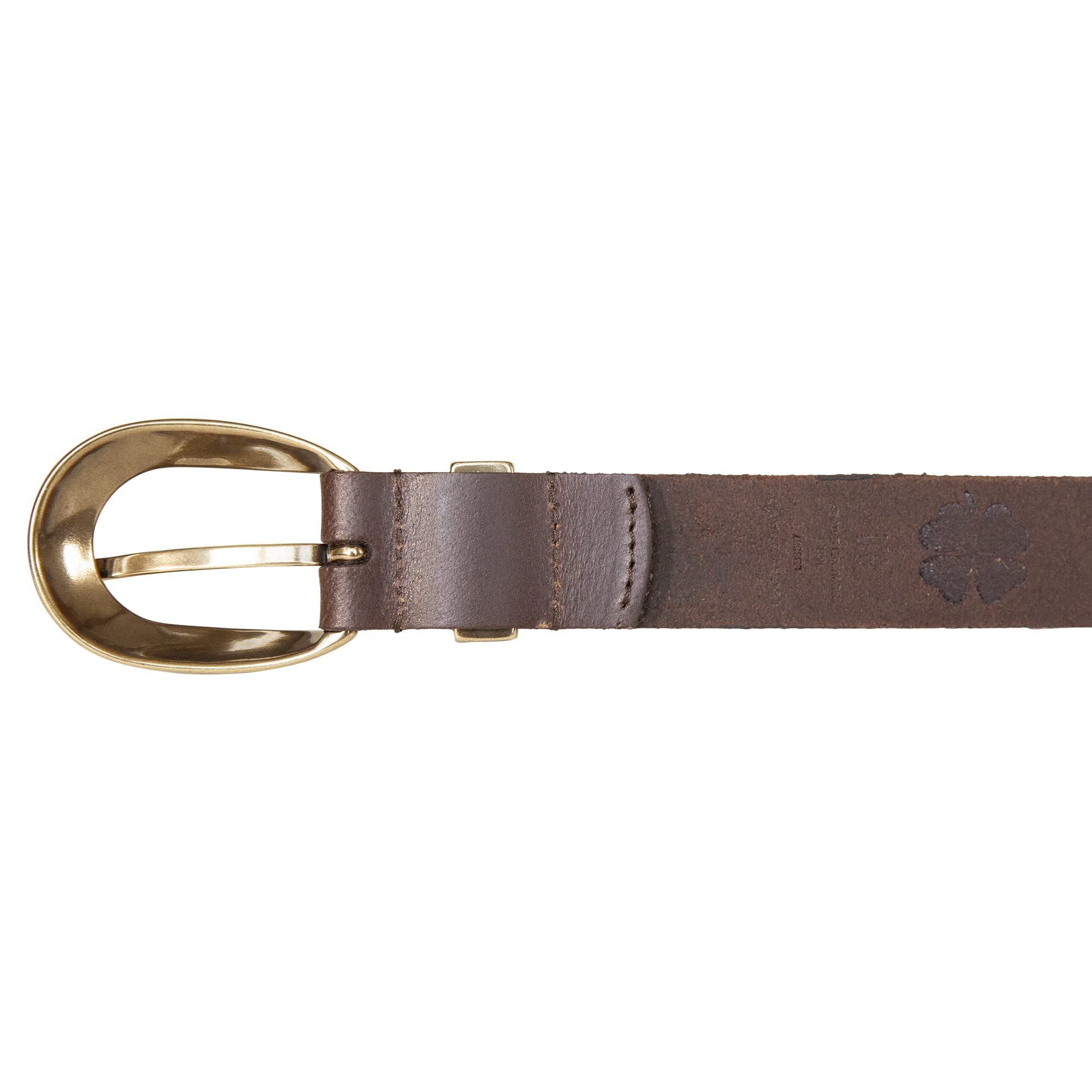 Lucky Brand Women Leather Bold Fashion Statement Belts, Sculpted Buckle-Brown, S (26-27")