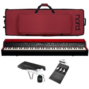 nord grand 88-note kawai hammer action bundle with ivory touch with soft case and dust cover (3 items)