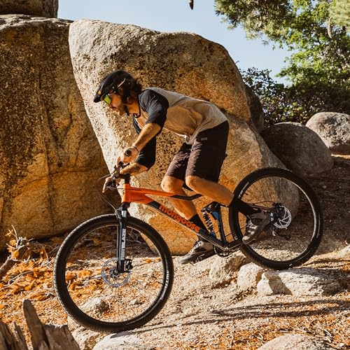 Mongoose Impasse 1.0 Mountain Bike for Adult Men & Women, 7-Speed, Full Suspension, 27.5-Inch Wheel, 17-Inch Frame, Front & Rear Mechanical Disc Brake, Matte Black