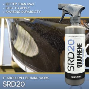 SRD20 Graphene Ceramic Spray Coating Protectant is a Long Lasting, Easy-to-Use Hybrid Wax for Boats. Graphene Added to Ceramic Spray Wax is a Convenient, Must-Have Marine Wax.