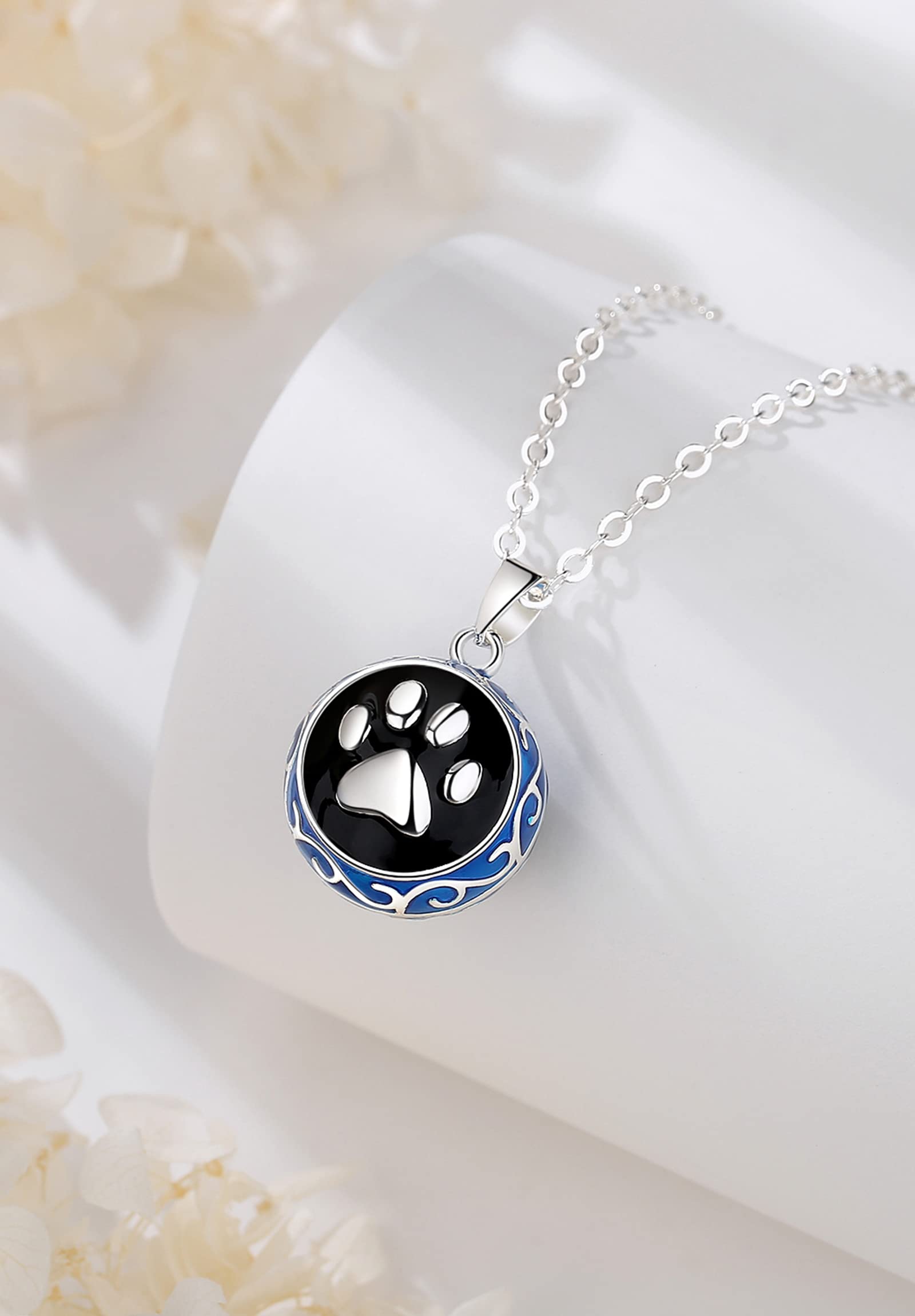 AEONSLOVE Dog Mom Gifts for Women Harmony Ball Necklace Angel Chime Caller Necklace Balls Llamador De Angeles Chime Ball Necklace Bola Necklace Pregnancy Necklace Chime Ball Chime Necklace 30 & 45