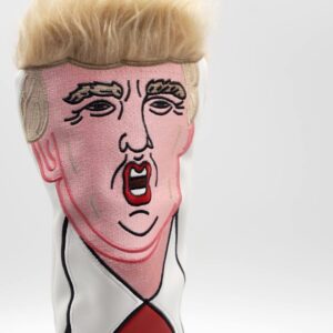 Donald Trump 2024 Save America Golf Driver Headcover | Great Gift for Republican Golfers | Premium Leather Exterior and Soft Protective Interior Fits Any Size Driver, MAGA